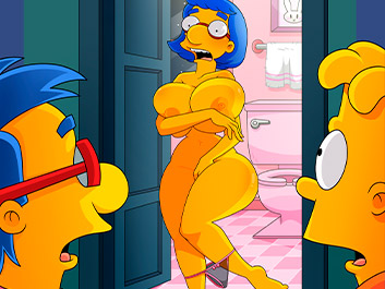 The collection of porn magazines - The Simptoons