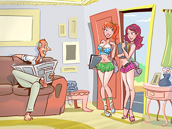 Daughter Cartoon Porn - All of our titles: porn comics, animated tales and more ...