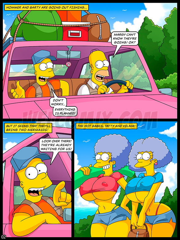 Simpsons Porn Orgy - Orgy on the fishing trip - Welcomix